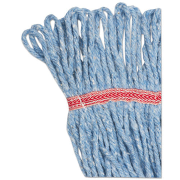 Boardwalk® Super Loop Wet Mop Head, Cotton-synthetic Fiber, 5" Headband, Large Size, Blue, 12-carton freeshipping - TVN Wholesale